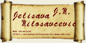 Jelisava Milosavčević vizit kartica